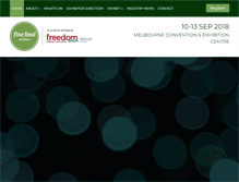 Tablet Screenshot of finefoodaustralia.com.au